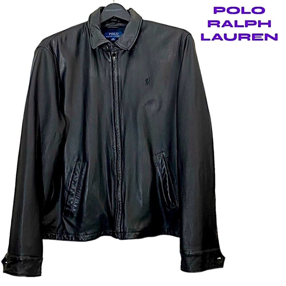Polo leather coat